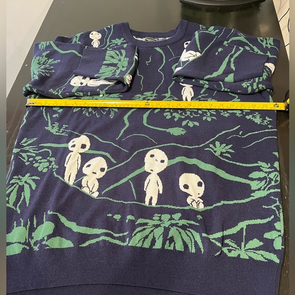 Firm! Cozy Studio Ghibli Princess Mononoke Kodama Forest Sweater - Picture 7 of 10